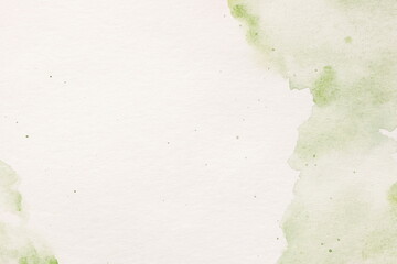 Watercolor texture. Abstract green  Painting background. Template