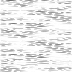 Short Horizontal Black Line Pattern. Grunge Ink Brush Black And White Texture. Abstract Geometric Black And White Background