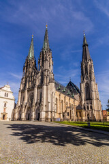 Fototapeta na wymiar Saint Wenceslas Cathedral in Olomouc, Czech Republic.