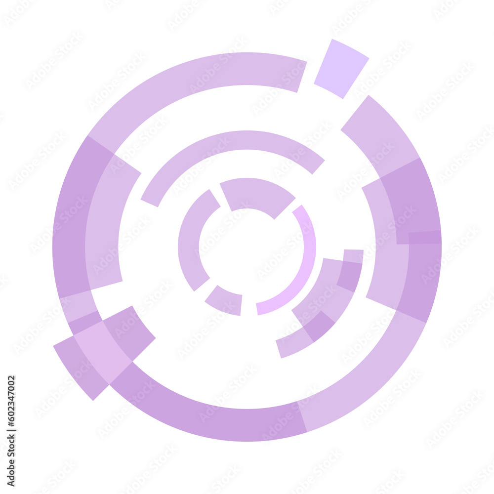 Poster abstract tech circle hud display sci-fi futuristic
