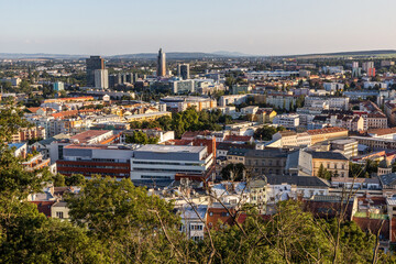 Aerial view of Brno, Czech Republic