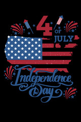 4th of July - Independence Day t-shirt design
