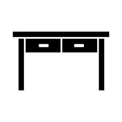 Table office icon vector on trendy design