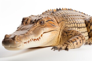Obraz premium crocodile isolated on white background