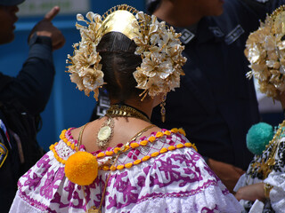 Panamenial heritage cultural dress typical cultural parade