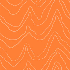 Salmon filet vector seamless pattern. Food abstract texture.