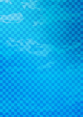 ブルーの背景イラスト 市松模様 格子柄