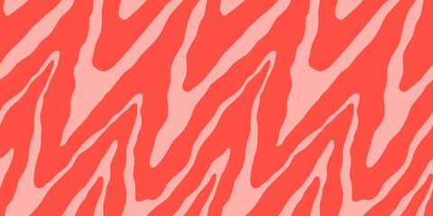 Salmon filet vector seamless pattern. Food abstract texture.