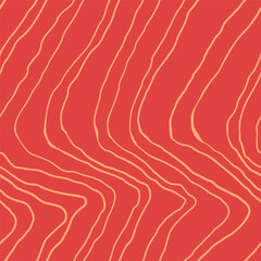 Salmon filet vector seamless pattern. Food abstract texture.