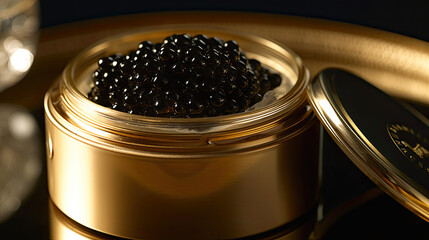 Caviar created with Generative AI technology - obrazy, fototapety, plakaty