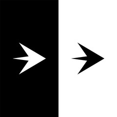 black and white next icon, arrow icon