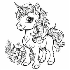 Unicorn drawing 