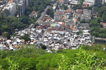 Brazilian favelas in Rio de Janeiro
