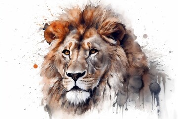 portrait of a lion