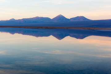 Fototapeta na wymiar View of Chaxa lagoon