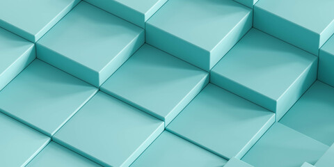 abstract blue cube wall texture 3d render illustration