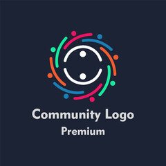 People and unity logo concept