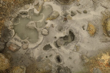 View on the Seltún Geothermal Area in the south of Iceland