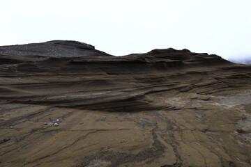 View on a mountain to Iceland