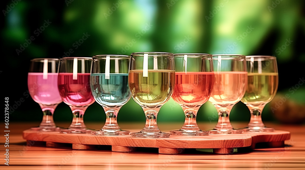 Aufkleber cold beverage cocktails with fruit and ice were created using generative ai. - generative ai
