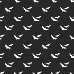 Halloween pattern seamless in simple style vector illustration