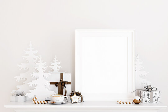 Christmas Mockup Pictures, 3d rendering