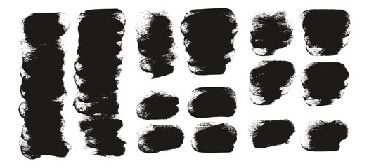 Round Sponge Thick Artist Brush Short Background High Detail Abstract Vector Background MEGA Set 