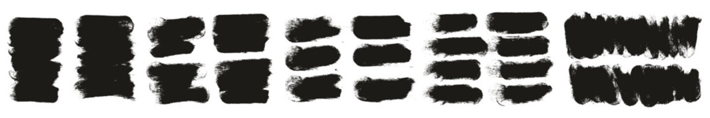 Fototapeta premium Round Sponge Thick Artist Brush Short Background High Detail Abstract Vector Background MEGA Set 
