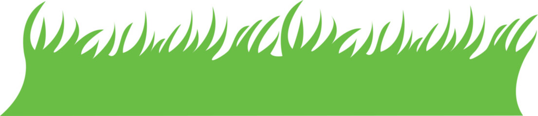 green grass vector , isolated on white background resizable