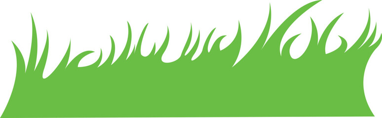 green grass vector , isolated on white background resizable