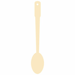 Spoon flat pattern for decoration.