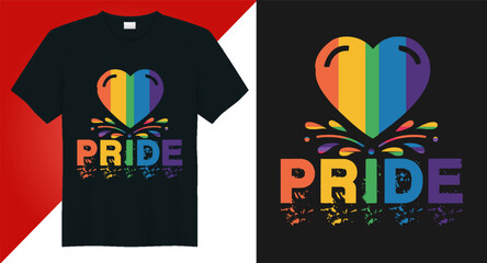 Happy pride day lgbt pride day typogrpahy vector t shirt design graphic