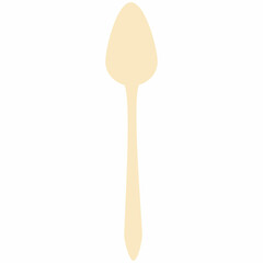 Spoon flat pattern for decoration.