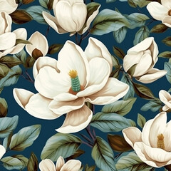 elegant magnolia print design
