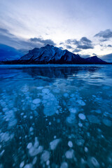 Abraham Lake, Jasper Canada in Winter