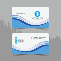 Modern and clean professional business card template