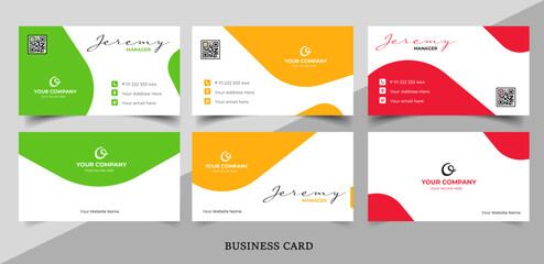 vector abstract business card template