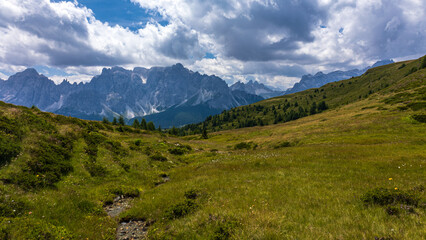Sexten dolomites in a summer day