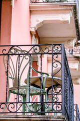 typical old balcony in italy