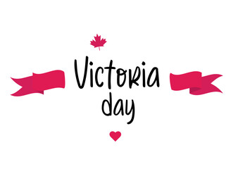 Victoria Day Template Art. Canada National Holiday Celebration.