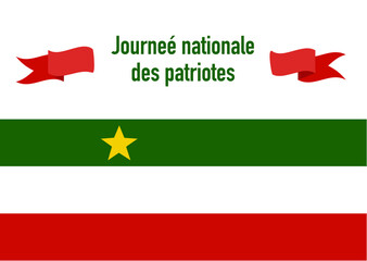 Vector Illustration to Celebrate Patriots Day. Quebec, Canada.