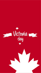 Victoria Day Template Art. Canada National Holiday Celebration.