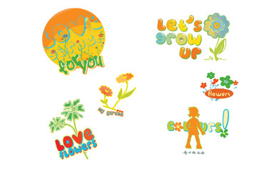 LOVE AND FLOWERS CUT GIRLS AND LOVE FOR YOU GROW