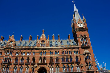 Partial view of the St.Pancras hotel 