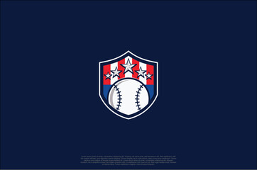 Baseball logo and insignias, badge sport team logo. Vector illustration