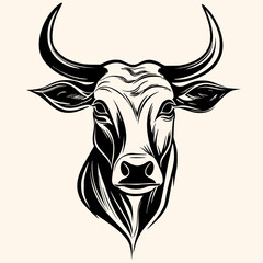 Cow vector for logo or icon,clip art, drawing Elegant minimalist style,abstract style Illustration	
