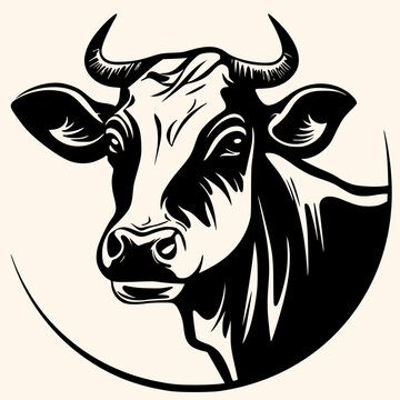 recommend clip art: Cow vector for logo or icon,clip art, drawing Elegant minimalist style,abstract style Illustration	
                    