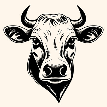 recommend clip art: Cow vector for logo or icon,clip art, drawing Elegant minimalist style,abstract style Illustration	
                    