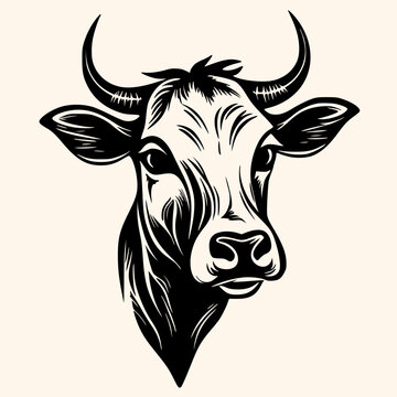 recommend clip art: Cow vector for logo or icon,clip art, drawing Elegant minimalist style,abstract style Illustration	
                    