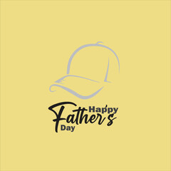 Fathers day vector illustration template